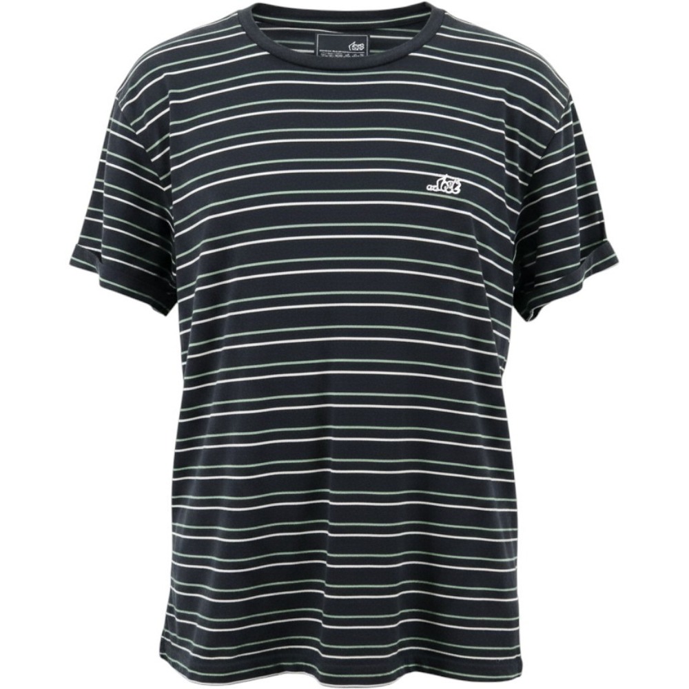 Lost Enterprises Shirt Mens XL Striped Y2K Surf Skate Embroidered Logo Excellent